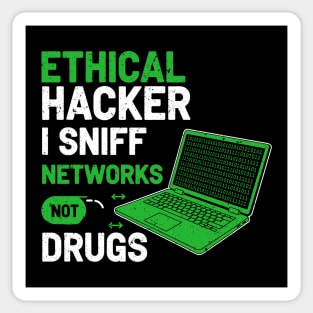I Sniff Networks Not Drugs! Sticker